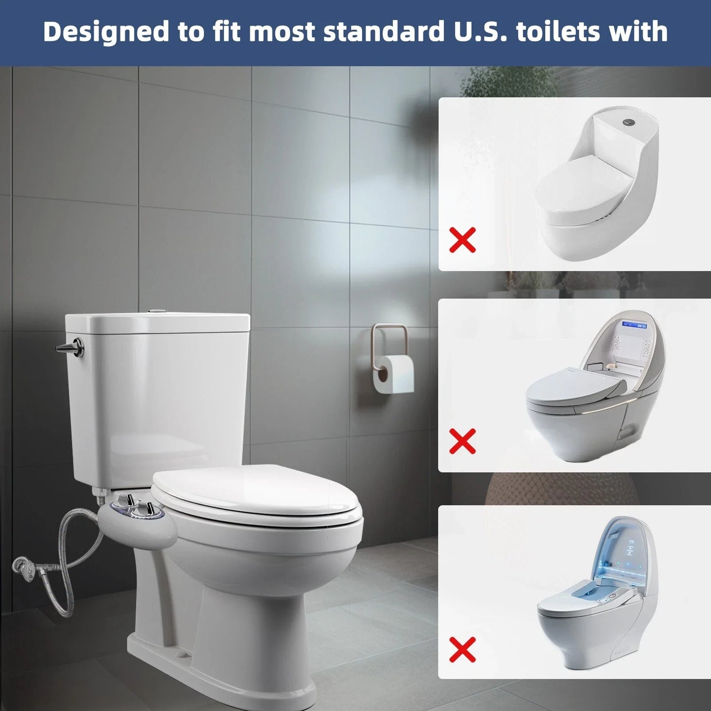 GentleClean Dual Nozzle Bidet Attachment