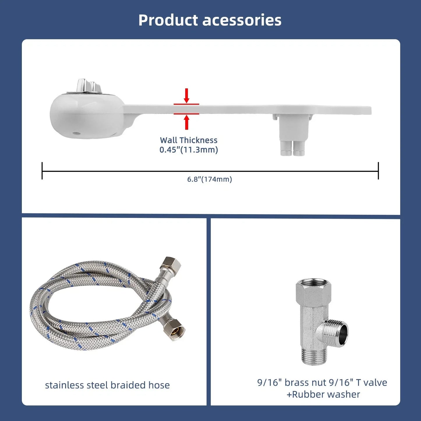 GentleClean Dual Nozzle Bidet Attachment