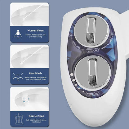 GentleClean Dual Nozzle Bidet Attachment